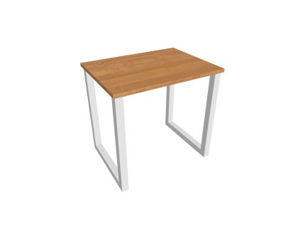 Pracovný stôl UNI O, 80x75,5x60 cm, jelša/biela