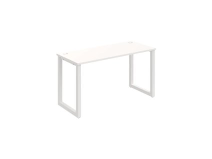Pracovný stôl UNI O, 140x75,5x60 cm, biela/biela