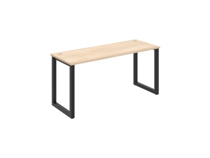 Pracovný stôl UNI O, 160x75,5x60 cm, agát/čierna