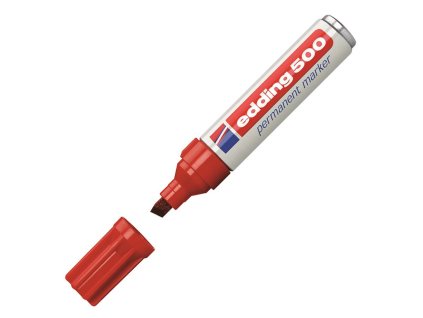 Permanentný popisovač edding 500 červený