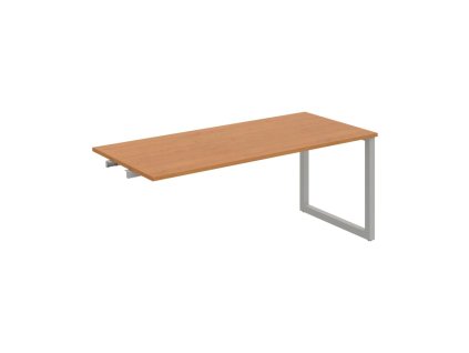 Rokovací stôl UNI O, k pozdĺ. reťazeniu, 180x75,5x80 cm, jelša/sivá