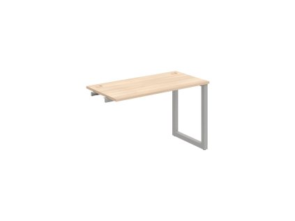 Pracovný stôl UNI O, k pozdĺ. reťazeniu, 120x75,5x60 cm, agát/sivá