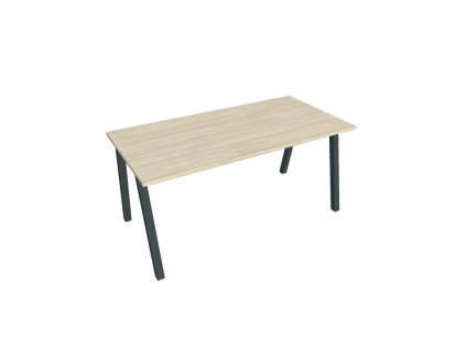 Rokovací stôl UNI A, 160x75,5x80 cm, agát/čierna