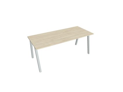 Rokovací stôl UNI A, 180x75,5x80 cm, agát/sivá