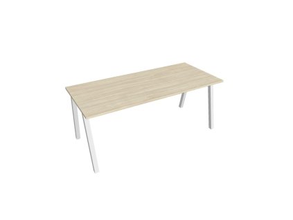 Rokovací stôl UNI A, 180x75,5x80 cm, agát/biela