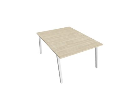 Pracovný stôl UNI A, 120x75,5x160 cm, agát/biela