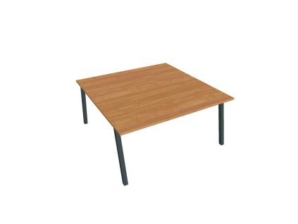 Pracovný stôl UNI A, 160x75,5x160 cm, jelša/čierna