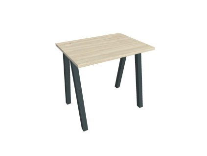 Pracovný stôl UNI A, 80x75,5x60 cm, agát/čierna