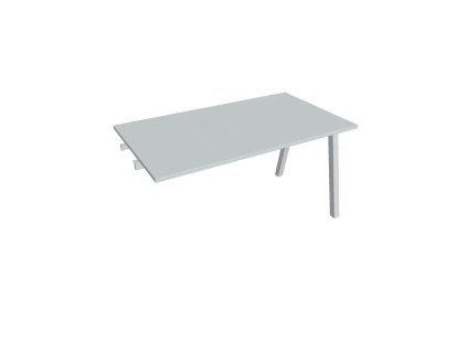 Rokovací stôl UNI A, k pozdĺ. reťazeniu, 140x75,5x80 cm, sivá/sivá