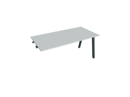 Rokovací stôl UNI A, k pozdĺ. reťazeniu, 160x75,5x80 cm, sivá/čierna