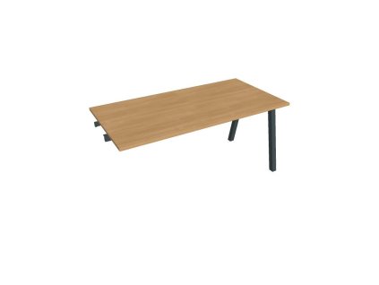 Rokovací stôl UNI A, k pozdĺ. reťazeniu, 160x75,5x80 cm, dub/čierna