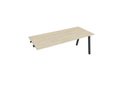 Rokovací stôl UNI A, k pozdĺ. reťazeniu, 180x75,5x80 cm, agát/čierna