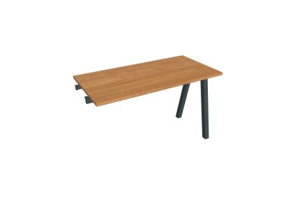 Pracovný stôl UNI A, k pozdĺ. reťazeniu, 120x75,5x60 cm, jelša/čierna