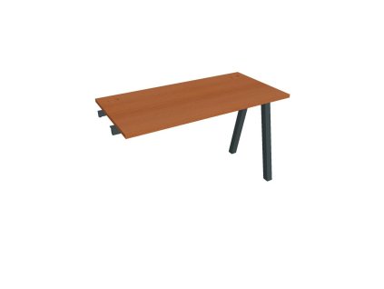 Pracovný stôl UNI A, k pozdĺ. reťazeniu, 120x75,5x60 cm, čerešňa/čierna