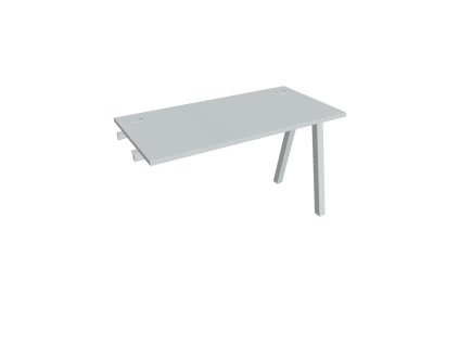 Pracovný stôl UNI A, k pozdĺ. reťazeniu, 120x75,5x60 cm, sivá/sivá