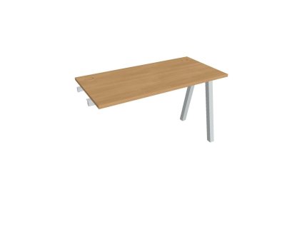 Pracovný stôl UNI A, k pozdĺ. reťazeniu, 120x75,5x60 cm, dub/sivá