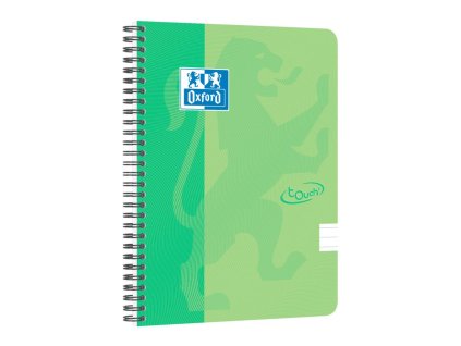 Blok Oxford Nordic Touch zelený, A5+, 70 listov, linajkový