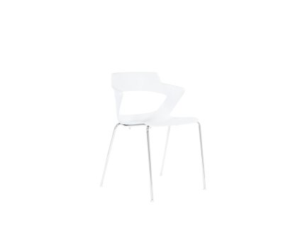 Jedálenská stolička Aoki, biela