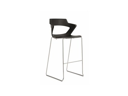 Barová stolička Aoki Bar, čierna