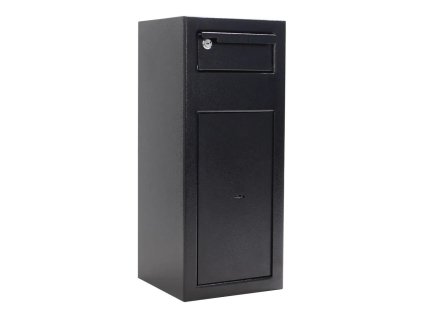 Nábytkový sejf Cashmatic 1, s vhadzovacím mechanizmom, na kľúč, čierny