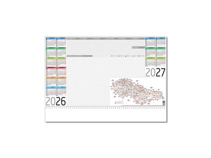 Podložka farebná s mapou 20-listová 59,5 x 42 cm 2026