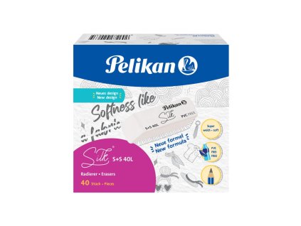 Guma bez PVC Pelikan S+S 40 L krémová 40 ks