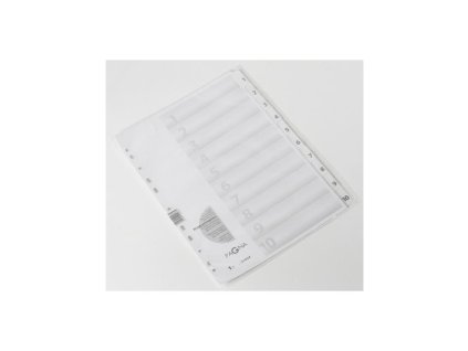 Kartónový rozraďovač PAGNA 10-dielny biely
