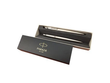 Súprava Parker Jotter guľôčkové pero strieborné + mikroceruzka strieborná