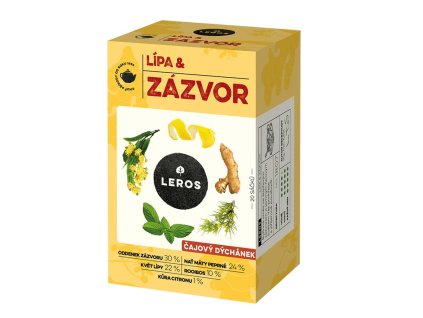Čaj LEROS bylinný Čajová chvíľka lipa & zázvor HB 20 x 2 g