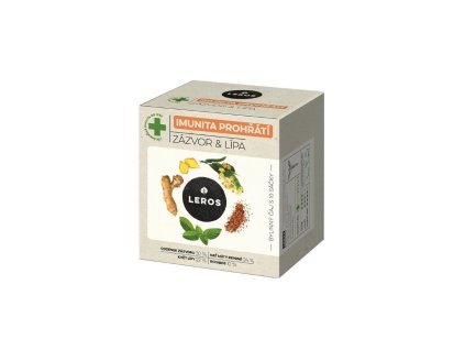 Čaj LEROS bylinný Natur Imunita lipa & zázvor HB 10 x 2 g