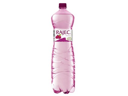 Pramenitá voda Rajec ochutená - malina jemne sýtená 6 x 1,5 ℓ