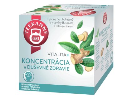 Čaj TEEKANNE Vitalita + Koncentrácia (Vitamín B5) 10 x 1,8g