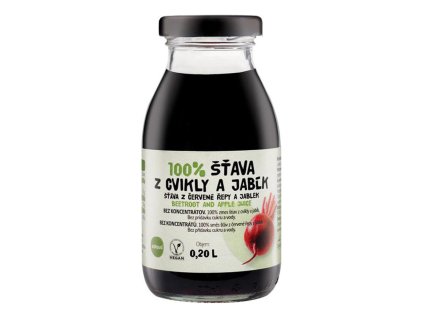 ZDRAVO šťava 100% cviklovo-jablková 10 x 0,2 ℓ NEVRATNÉ SKLO