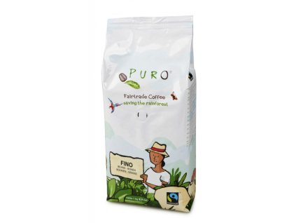 Káva Fairtrade Puro Fino zrnková 1 kg