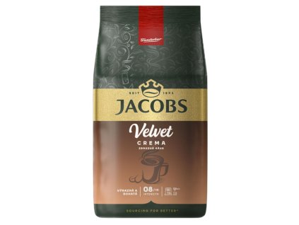 Káva Jacobs Velvet Crema zrnková 1000g