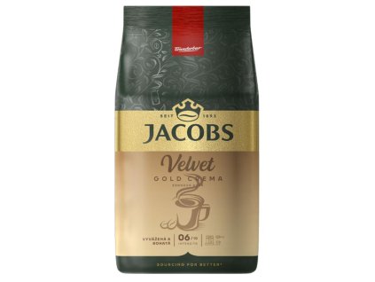 Káva Jacobs Velvet Crema Gold zrnková 1000g