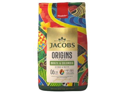 Káva Jacobs Brazil & Colombia zrnková 1000g