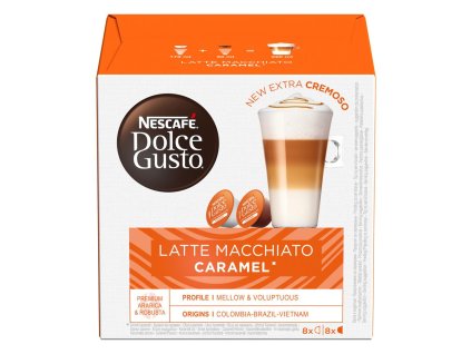 Kávové kapsule DOLCE GUSTO Latte Macchiato Caramel (16 ks)