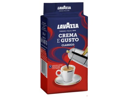 Mletá káva LAVAZZA Crema e Gusto 250 g vákuovo balená