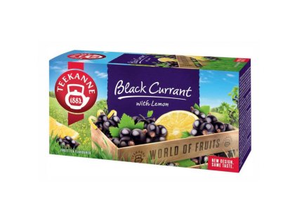 Čaj TEEKANNE ovocný Black Currant with Lemon HB 20 x 2,5g