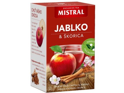 Čaj MISTRAL ovocný Jablko a škorica HB 40 g