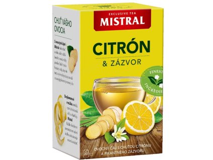Čaj MISTRAL ovocný Citrón a zázvor HB 40 g