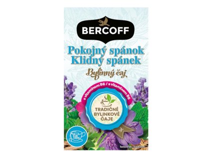 Čaj Bercoff Klember bylinný Pokojný spánok s vitamínom B6 HB 30 g