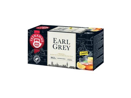 Čaj TEEKANNE čierny Earl Grey Lemon s vitaminom C HB 20 x 1,65g