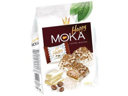 Oblátky HAPPY MOKA s kávovou príchuťou 140 g