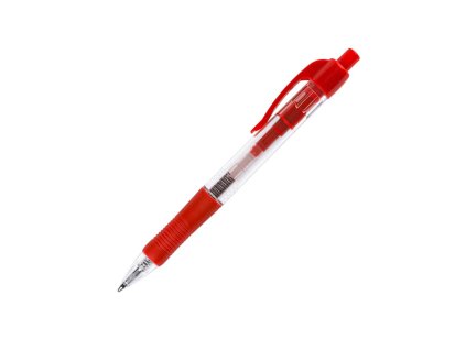 Guľôčkové pero Q-CONNECT klikacie červené