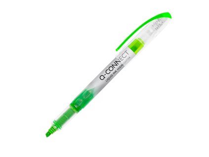 Zvýrazňovač Q-CONNECT Liquid Ink zelený