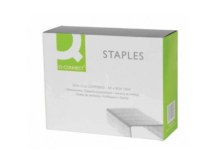 Spinky Q-CONNECT 24/6 medené • 1000 ks