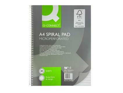 Blok College Q-CONNECT A4, 80 listov, linajkový