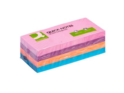 Samolepiaci bloček Q-CONNECT intenzívne 38x51mm 12x100 l